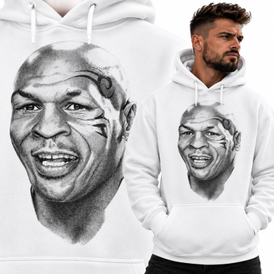 BLUZA Z KAPTUREM SPORTY WALKI  MIKE TYSON